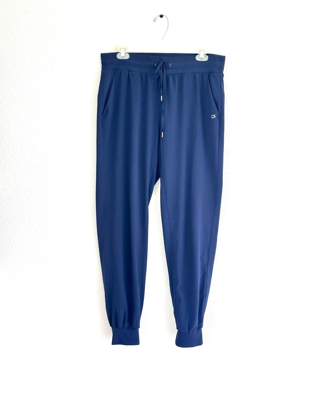GAP Fit Navy Drawstring Joggers Size Medium Tall